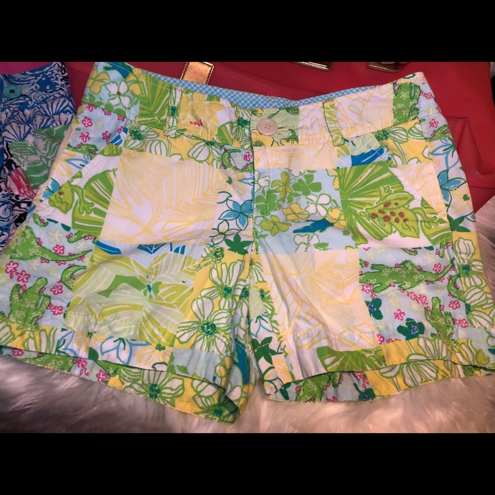 Lilly Pulitzer original patchwork shorts 0